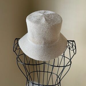 Neutral Straw Bucket Hat - Women Accessories